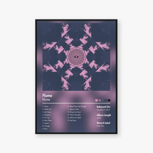 Flume — Flume Album Poster — Blur frame mockup