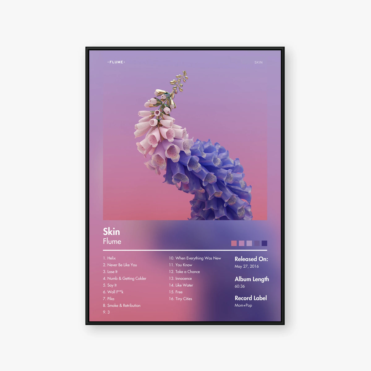 Flume — Skin Album Poster — Blur frame mockup