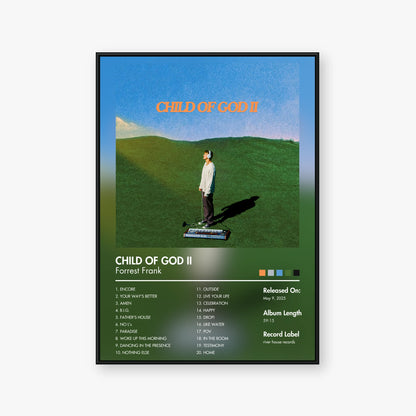 Forrest Frank — CHILD OF GOD II Album Poster — Blur frame mockup