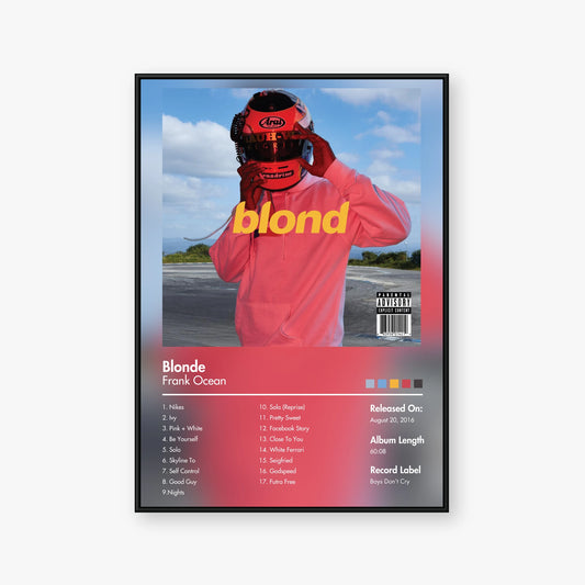 Frank Ocean — Blonde Alternate Album Poster — Blur frame mockup