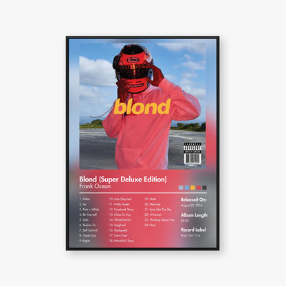 Frank Ocean — Blond (Super Deluxe Edition) Album Poster — Blur frame mockup