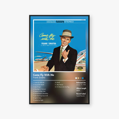 Frank Sinatra — Come Fly with Me Album Poster — Blur frame mockup