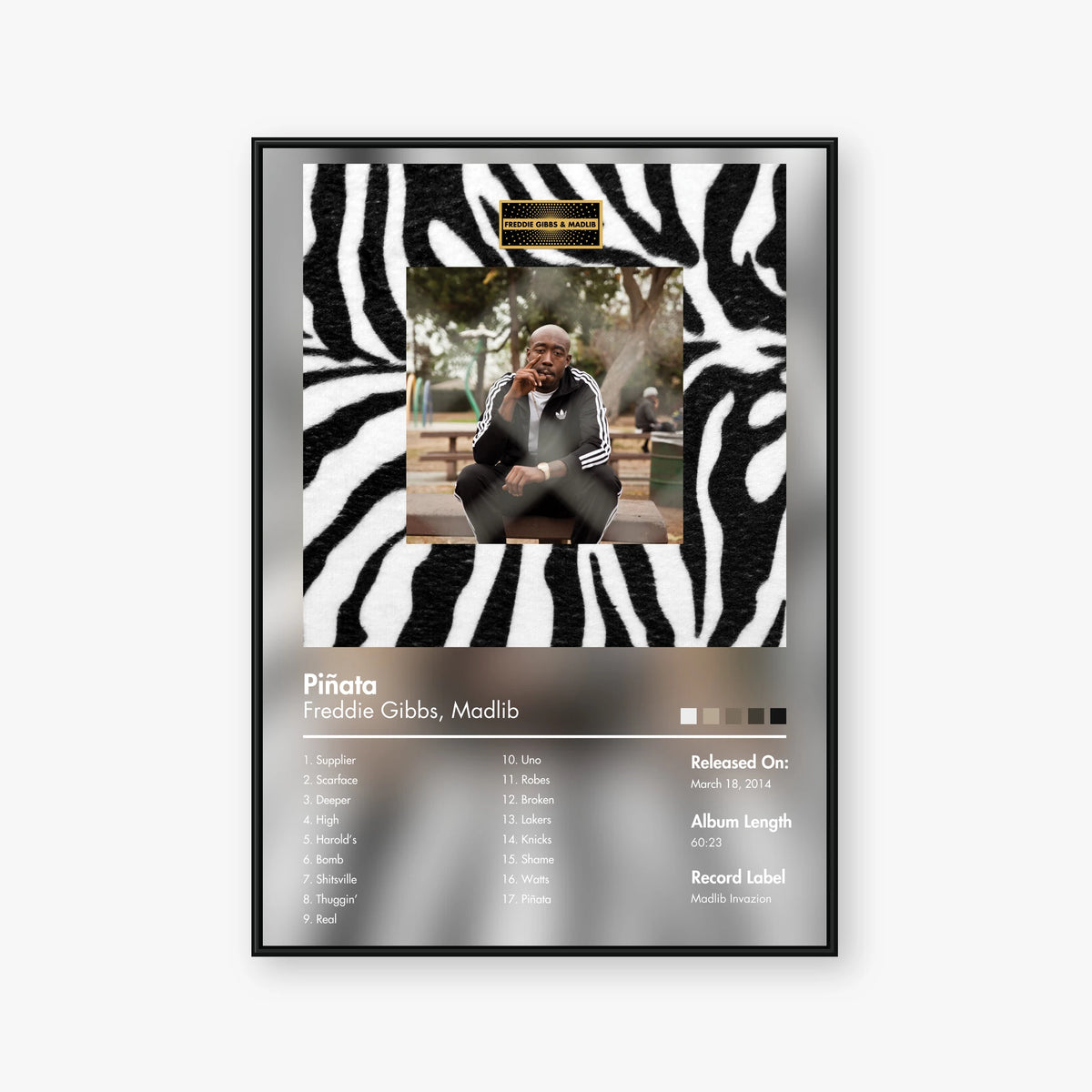 Freddie Gibbs & Madlib — Piñata Album Poster — Blur frame mockup