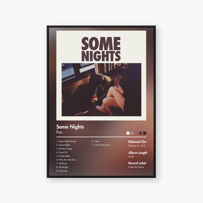 fun. — Some Nights Album Poster — Blur frame mockup