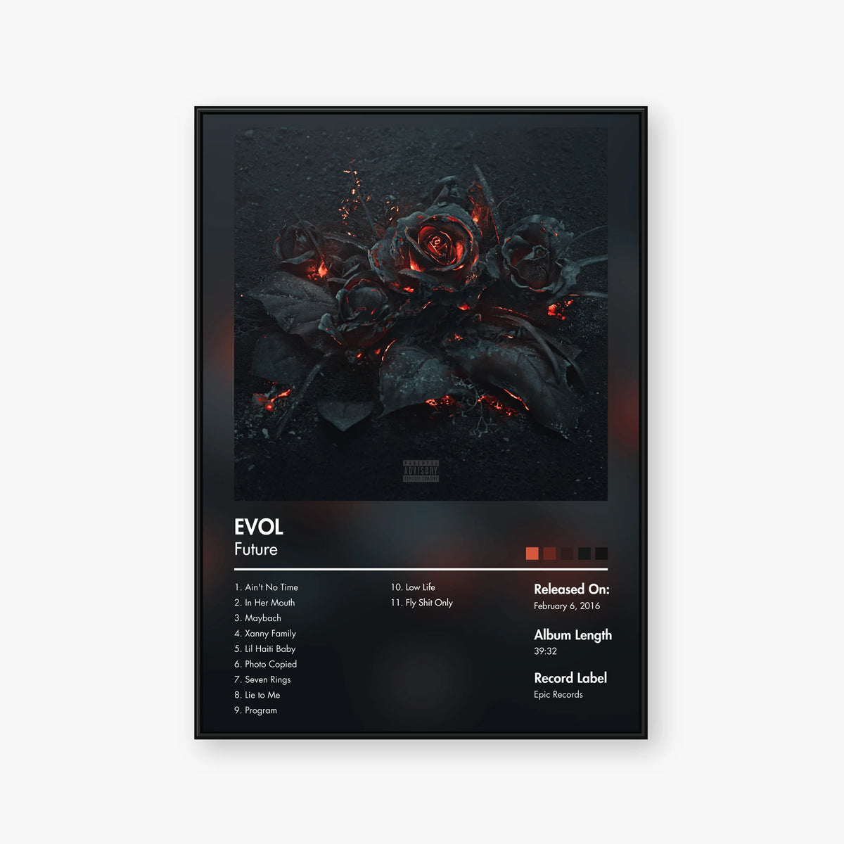 Future — EVOL Album Poster — Blur frame mockup