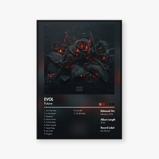 Future — EVOL Album Poster — Blur frame mockup