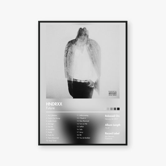 Future — HNDRXX Album Poster — Blur frame mockup