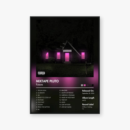Future — MIXTAPE PLUTO Album Poster — Blur frame mockup
