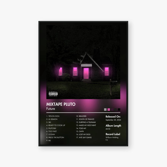 Future — MIXTAPE PLUTO Album Poster — Blur frame mockup