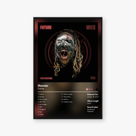 Future — Monster Album Poster — Blur frame mockup