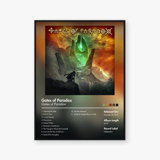 Gates of Paradox — Gates of Paradox Album Poster — Blur frame mockup