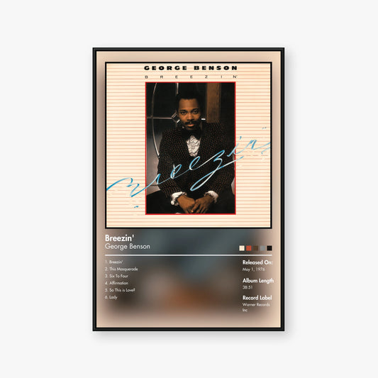 George Benson — Breezin’ Album Poster — Blur frame mockup