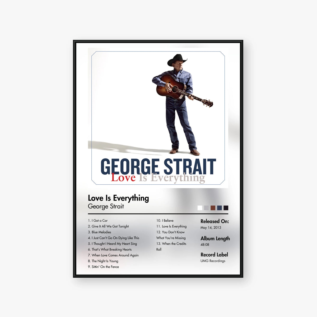 George Strait — Love Is Everything Album Poster — Blur frame mockup