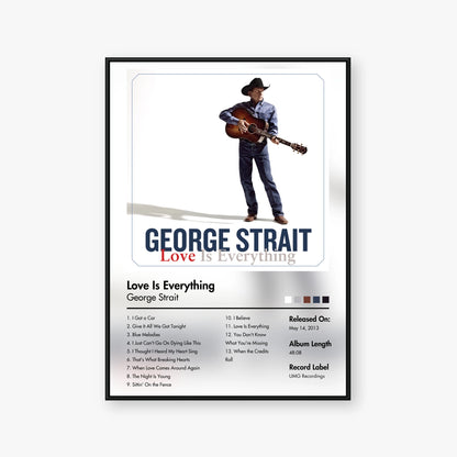 George Strait — Love Is Everything Album Poster — Blur frame mockup