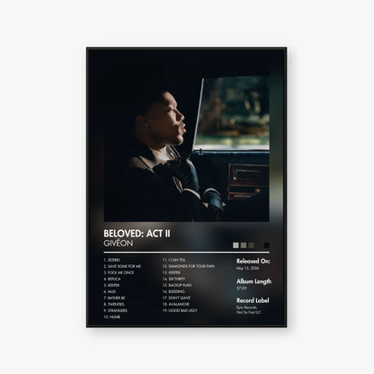 GIVĒON — BELOVED: ACT II Album Poster — Blur frame mockup