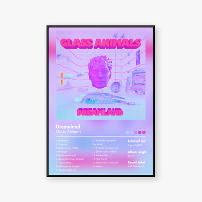Glass Animals — Dreamland Album Poster — Blur frame mockup