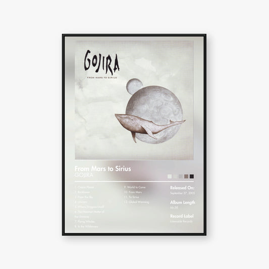 Gojira — From Mars to Sirius Album Poster — Blur frame mockup