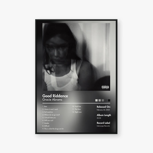 Gracie Abrams — Good Riddance Album Poster — Blur frame mockup