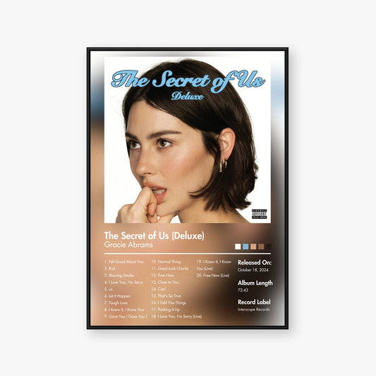 Gracie Abrams — The Secret of Us (Deluxe) Album Poster — Blur frame mockup