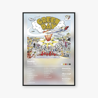 Green Day — Dookie Album Poster — Blur frame mockup