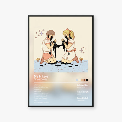 Greet Death — Die in Love Album Poster — Blur frame mockup