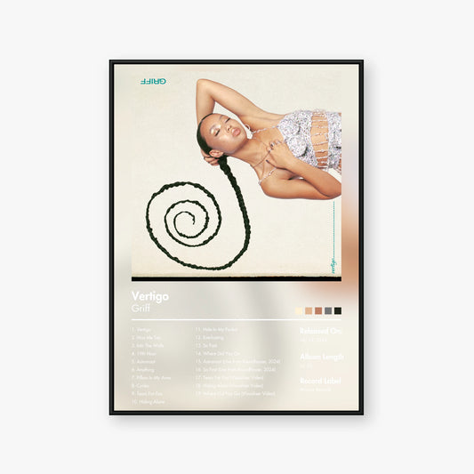 Griff — Vertigo Album Poster — Blur frame mockup
