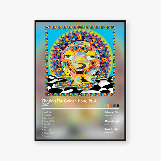 GRiZ — Chasing the Golden Hour, Pt. 4 Album Poster — Blur frame mockup