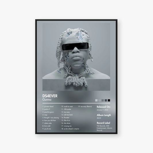 Gunna — DS4EVER Album Poster — Blur frame mockup