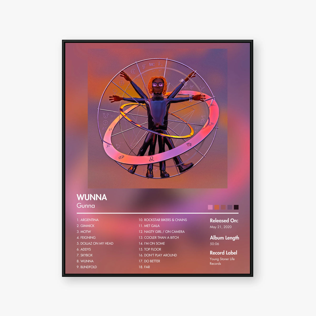 Gunna — WUNNA Album Poster — Blur frame mockup