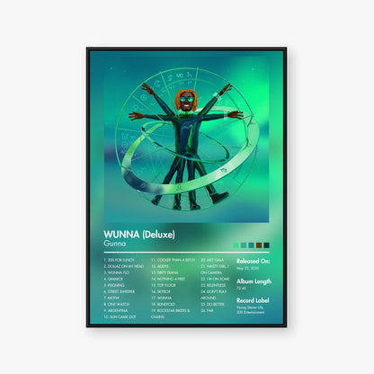 Gunna — WUNNA (Deluxe) Album Poster — Blur frame mockup