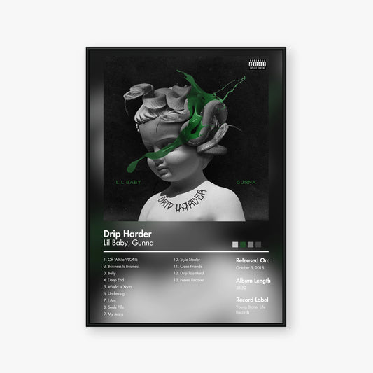 Gunna & Lil Baby — Drip Harder Album Poster — Blur frame mockup