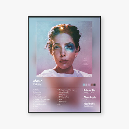 Halsey — Manic Album Poster — Blur frame mockup