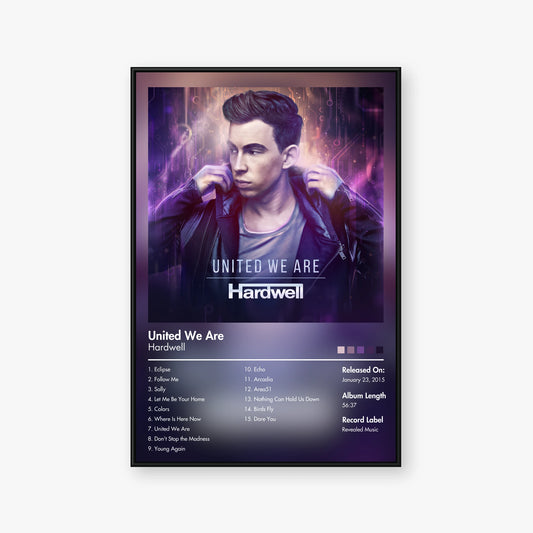 Hardwell — United We Are Album Poster — Blur frame mockup