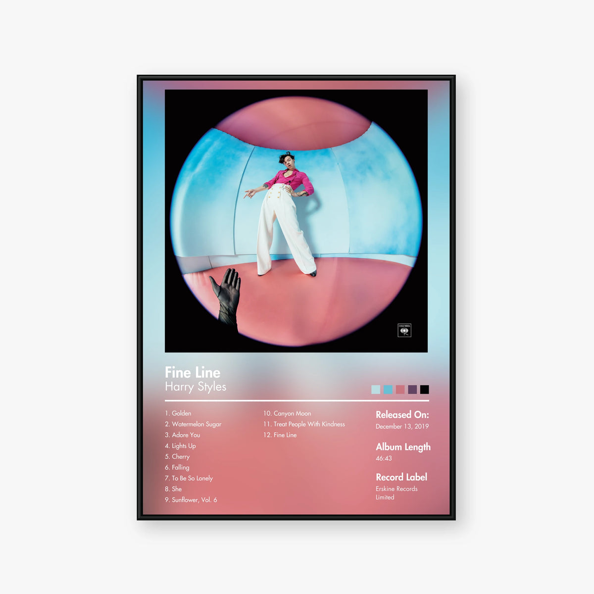 Harry Styles — Fine Line Album Poster — Blur frame mockup