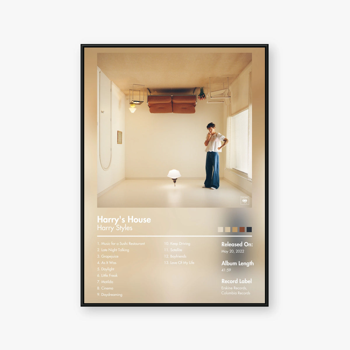 Harry Styles — Harry's House Album Poster — Blur frame mockup