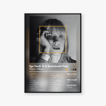 Hayley Williams — Ego Death at a Bachelorette Party Album Poster — Blur frame mockup