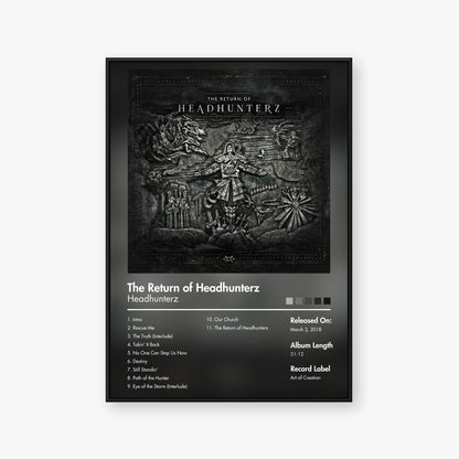 Headhunterz — The Return of Headhunterz Album Poster — Blur frame mockup