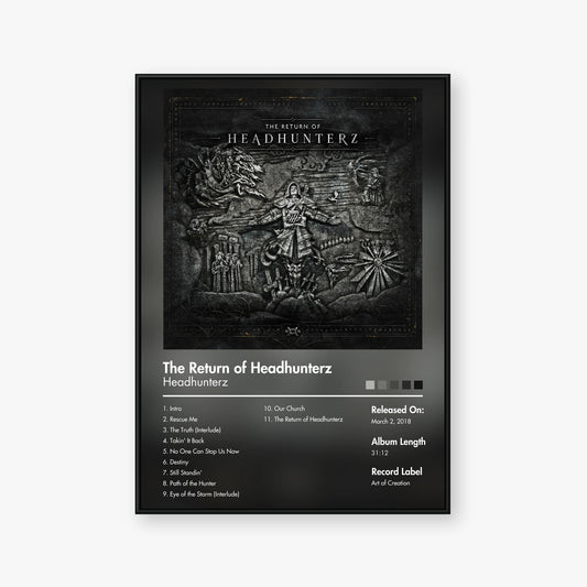 Headhunterz — The Return of Headhunterz Album Poster — Blur frame mockup