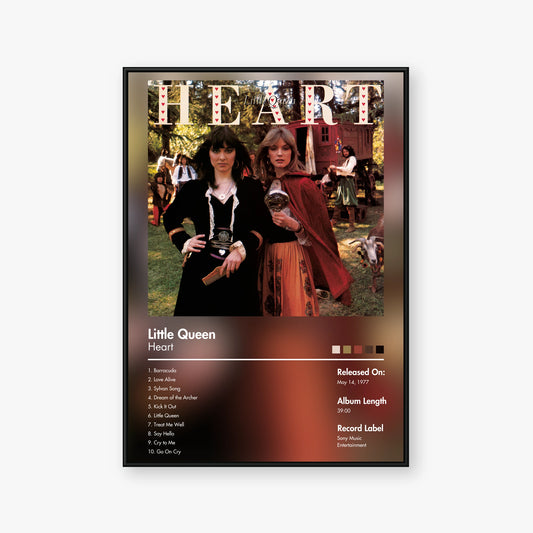Heart — Little Queen Album Poster — Blur frame mockup