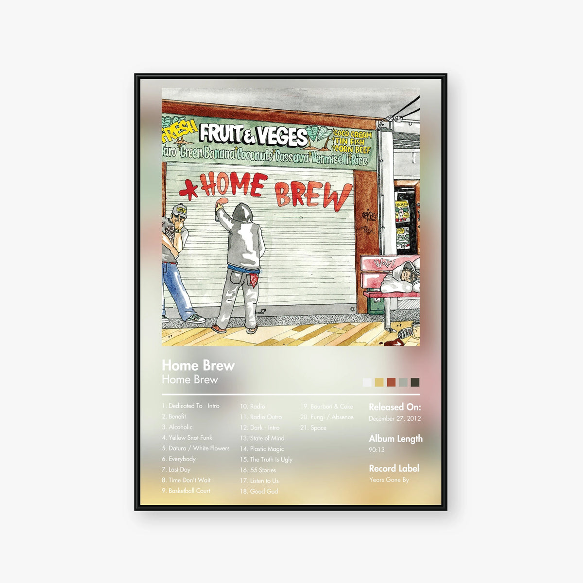Home Brew — Home Brew Album Poster — Blur frame mockup