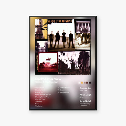 Hootie & the Blowfish — Cracked Rear View Album Poster — Blur frame mockup