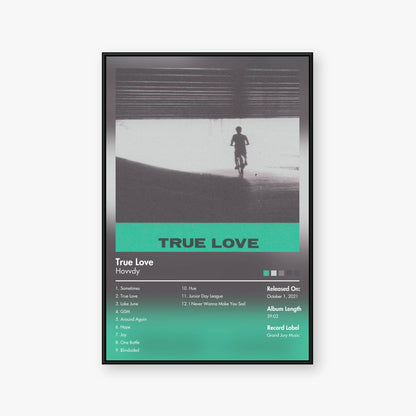 Hovvdy — True Love Album Poster — Blur frame mockup