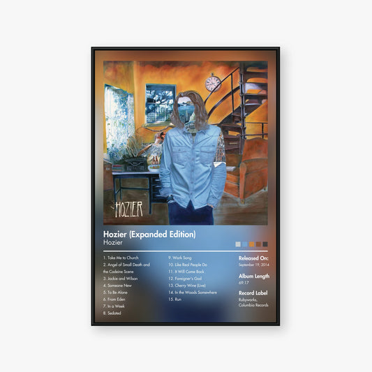 Hozier — Hozier (Expanded Edition) Album Poster — Blur frame mockup