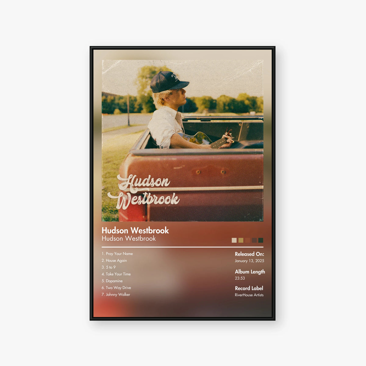 Hudson Westbrook — Hudson Westbrook Album Poster — Blur frame mockup