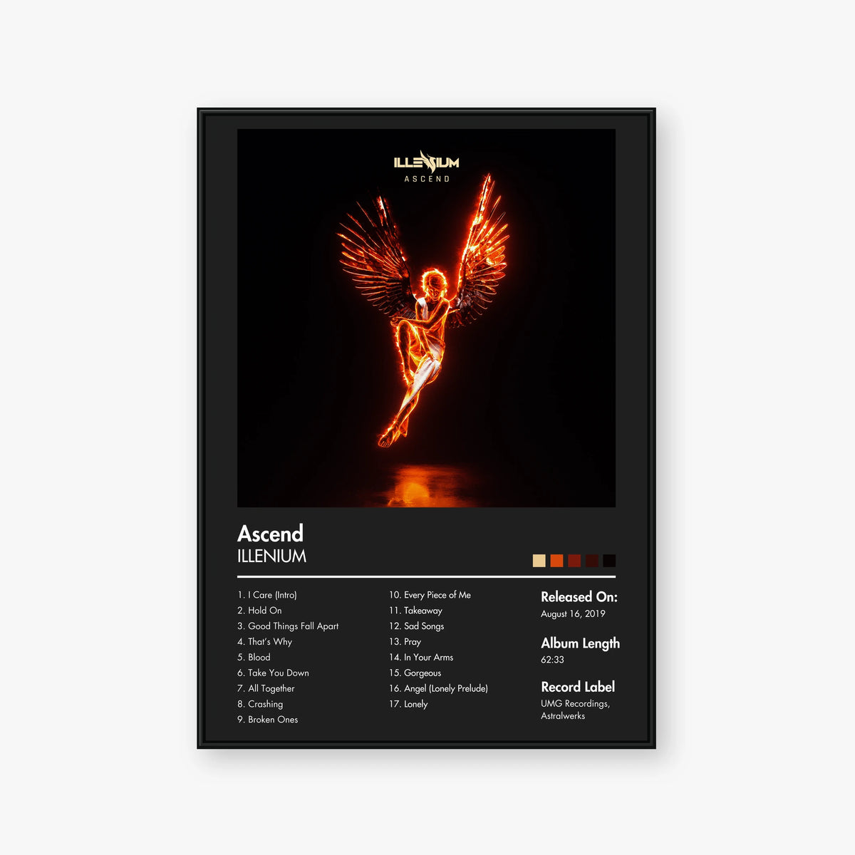 ILLENIUM — ASCEND Album Poster — Blur frame mockup
