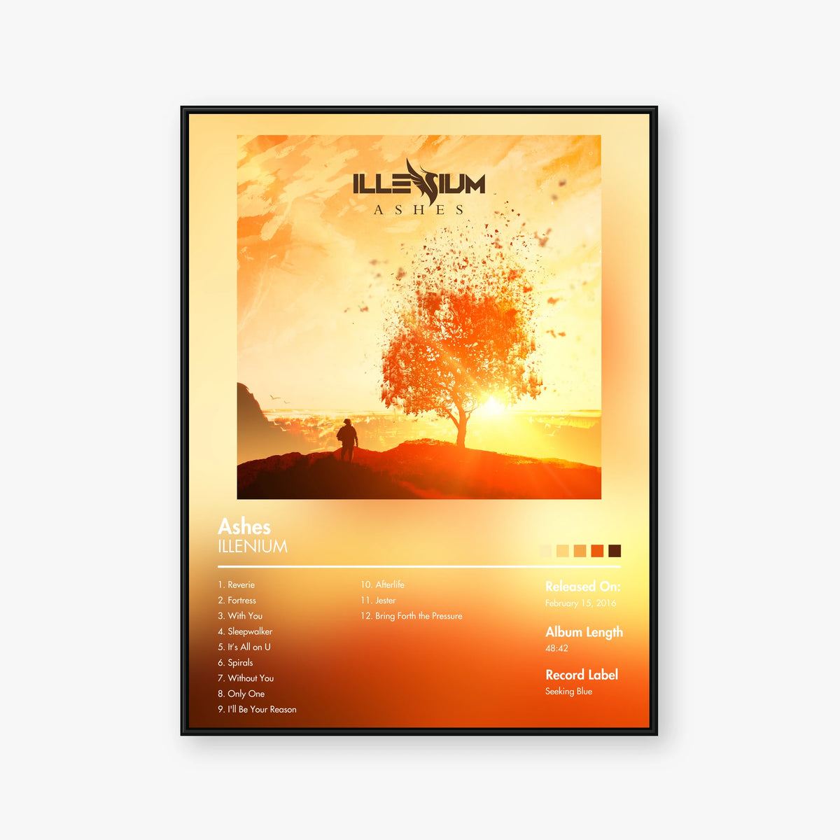 ILLENIUM — Ashes Album Poster — Blur frame mockup