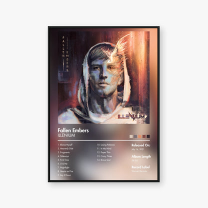 ILLENIUM — Fallen Embers Album Poster — Blur frame mockup