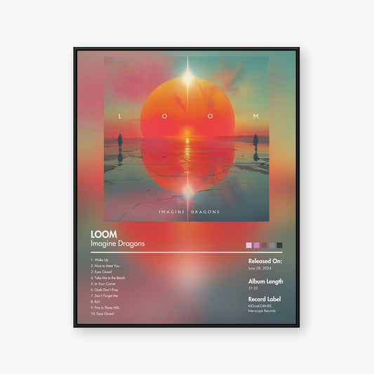 Imagine Dragons — LOOM Album Poster — Blur frame mockup