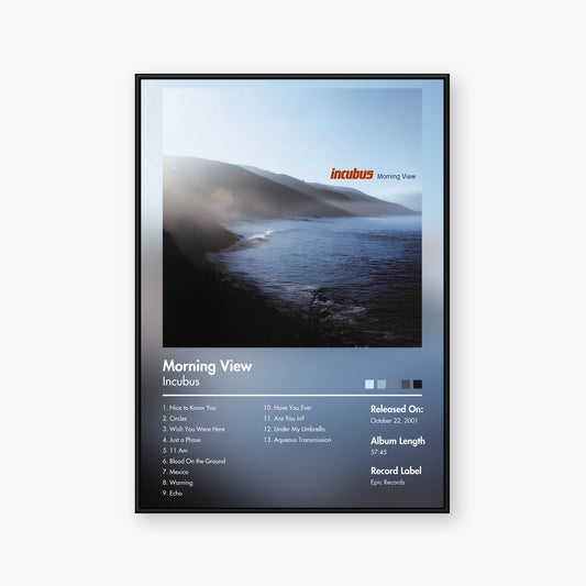 Incubus — Morning View Album Poster — Blur frame mockup