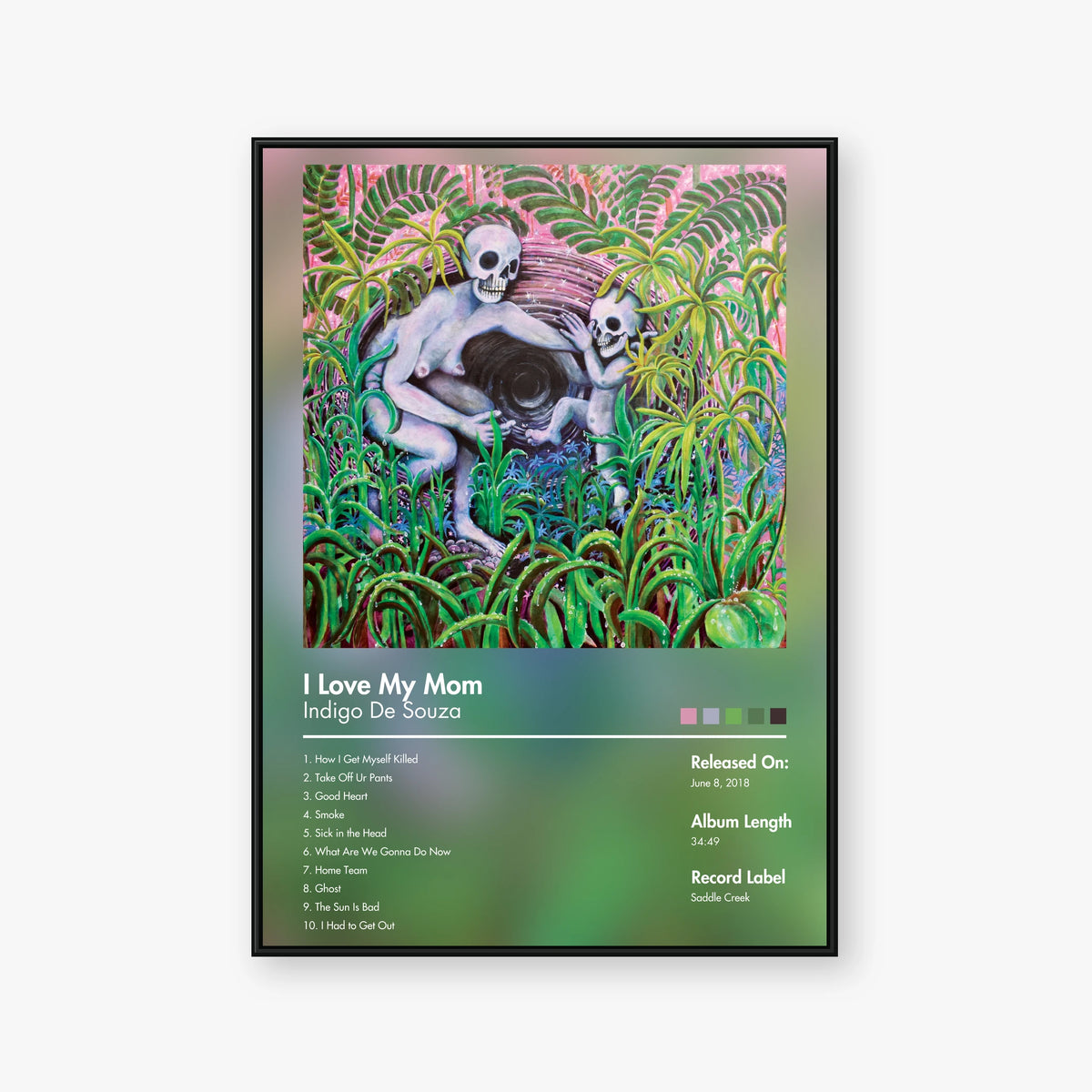 Indigo De Souza — I Love My Mom Album Poster — Blur frame mockup